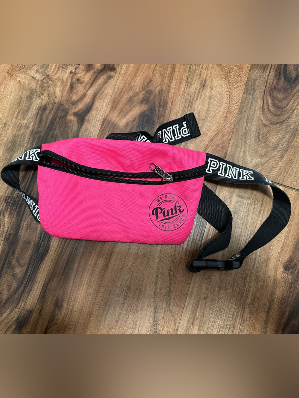 PINK Victoria's Secret Hot Pink Logo Waist Bag